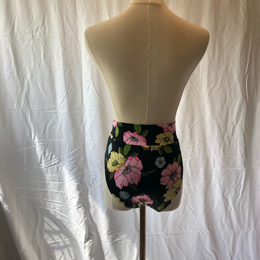 Floral Black Skirt